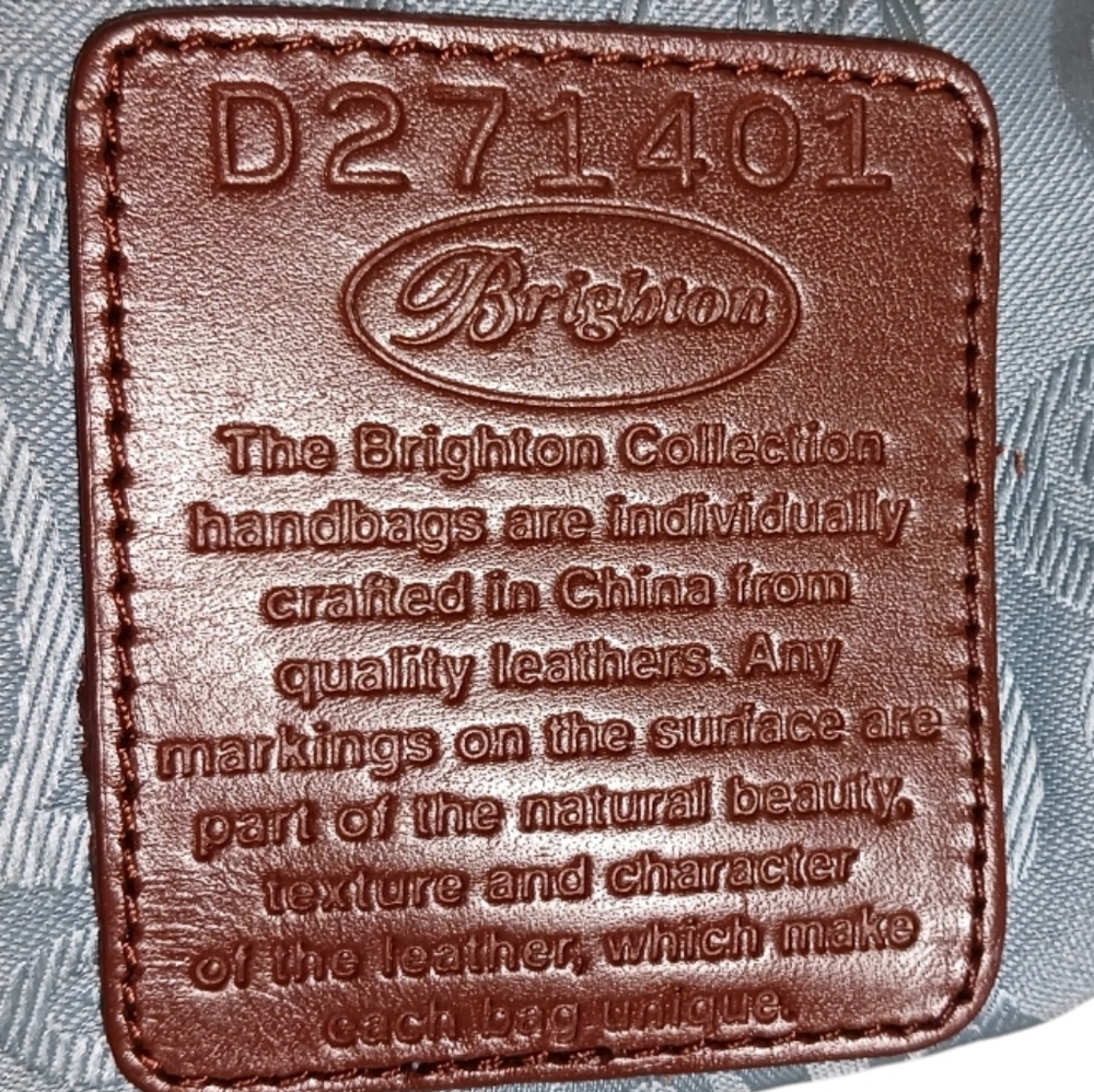 Brighton Anabella Croc Embossed Leather Shoulder Bag - Picture 9 of 16